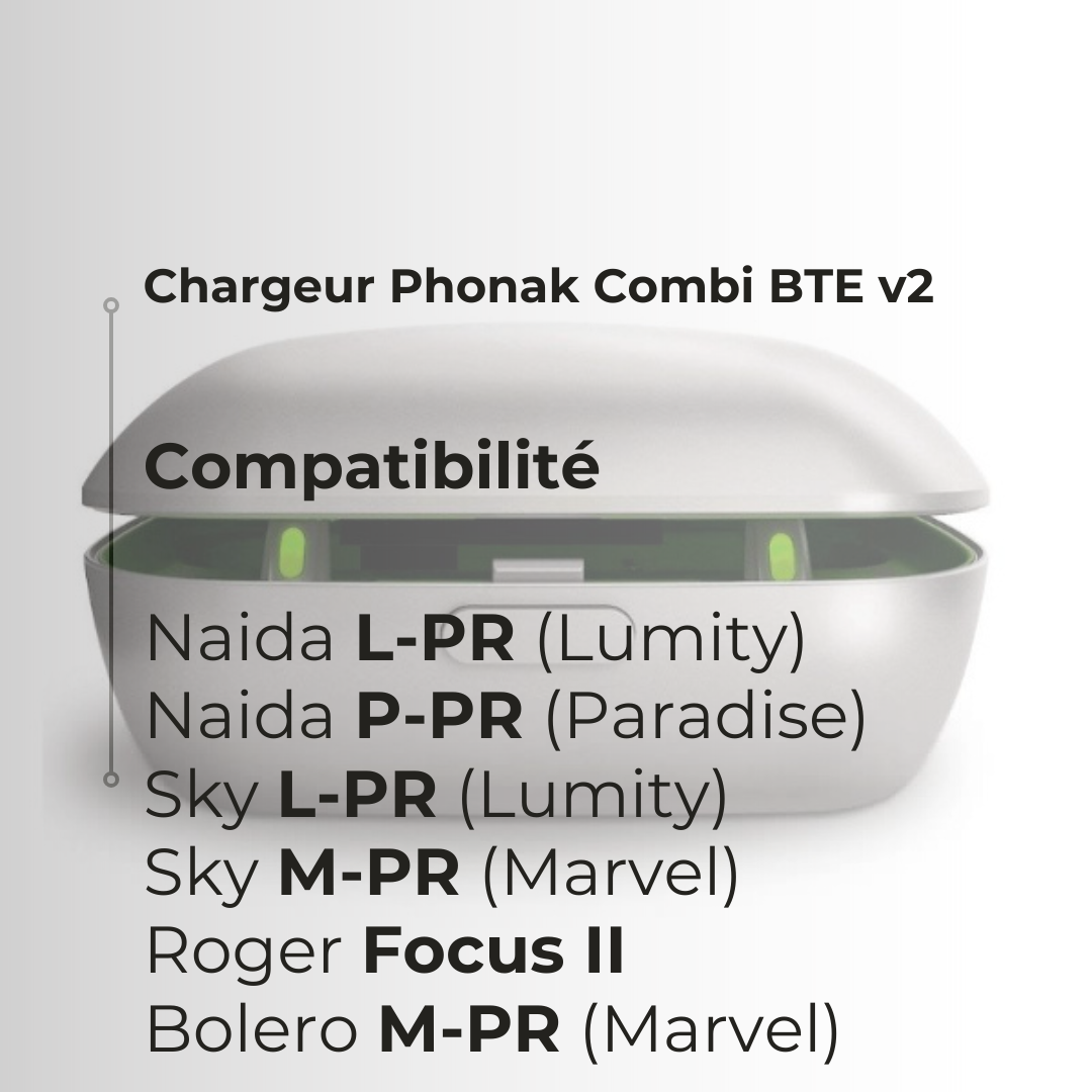 Chargeur Phonak Case Combi 2 BTE