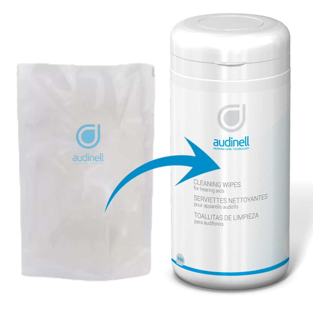 Recharges de 90 Lingettes Nettoyantes - Audinell