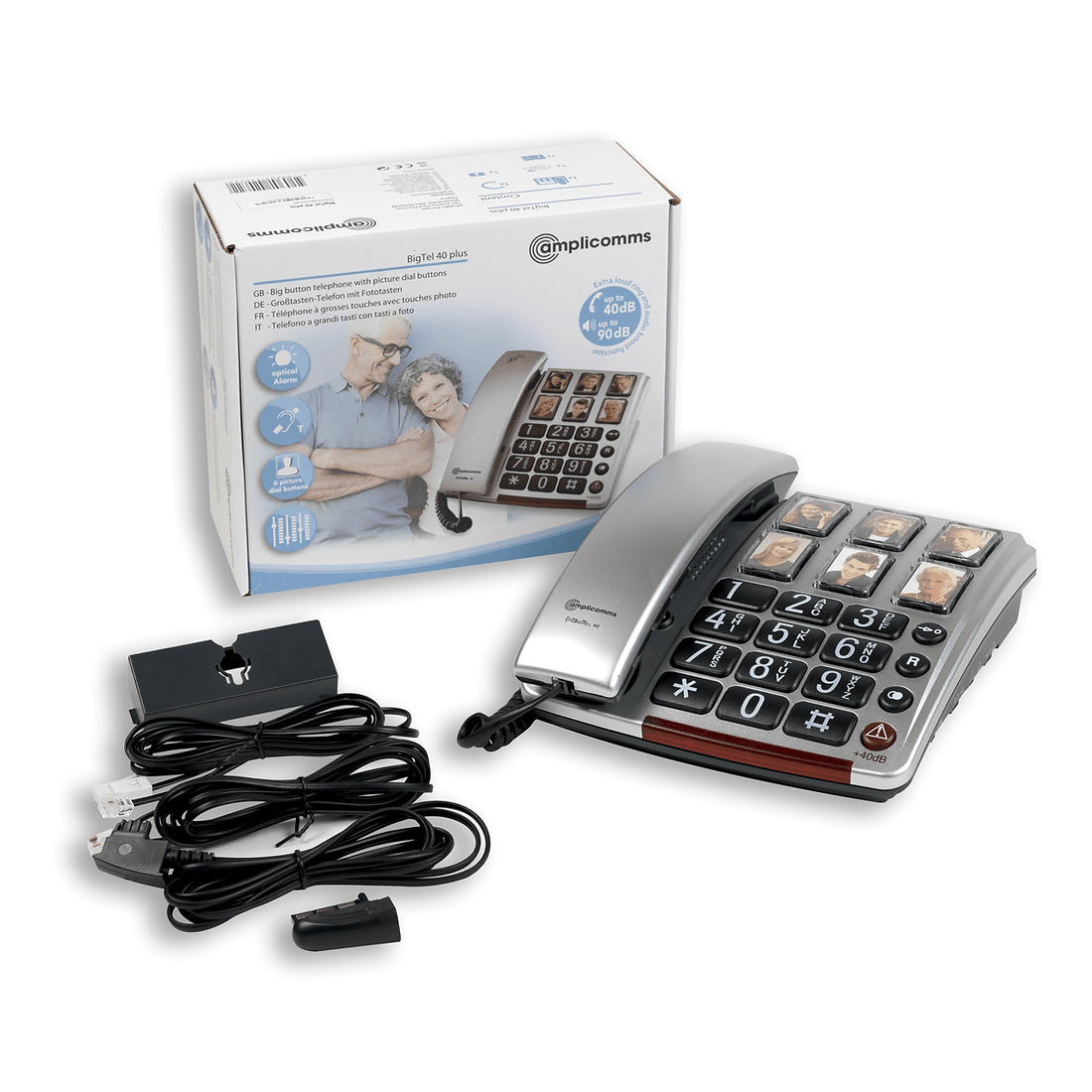 BigTel 40 Plus (+40dB) - Téléphone Amplicomms