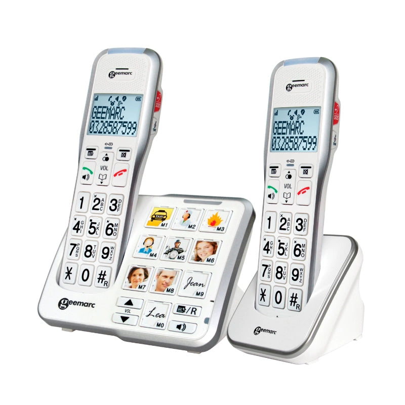 AmpliDECT 595 PHOTO (+50dB) DUO - Téléphone Geemarc