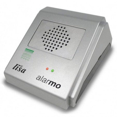 Détecteur universel d’alarme Alarmo Radio Lisa gris avec grille de haut-parleur et voyants