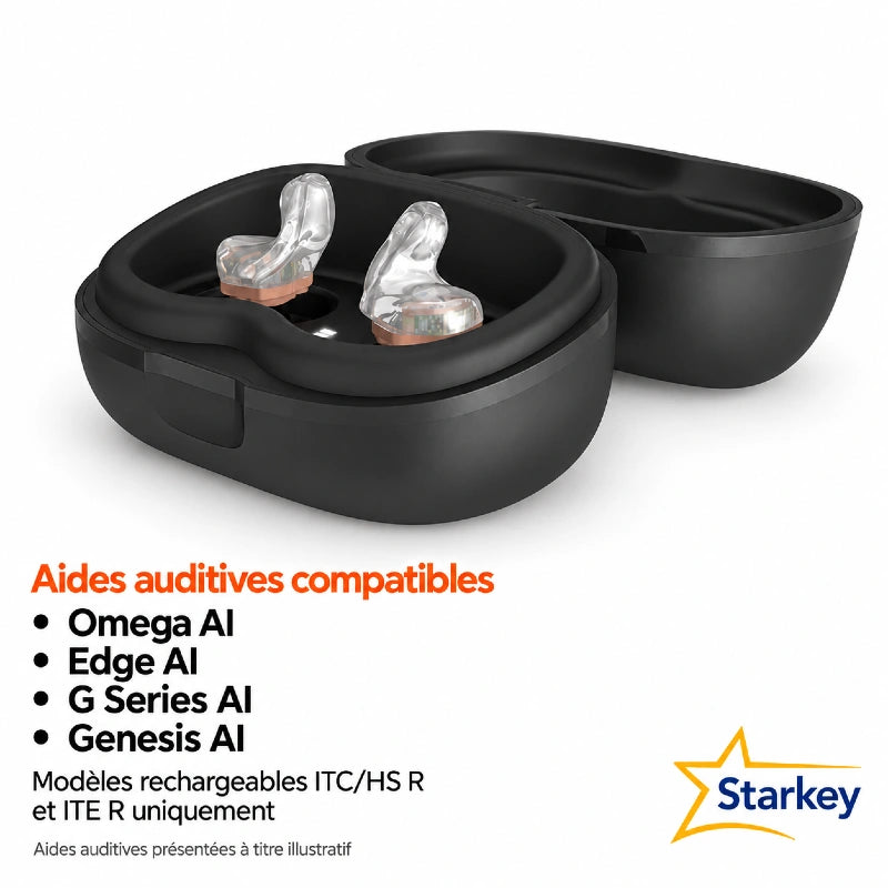 Chargeur Premium StarLink 2.0 pour intra-auriculaires Starkey