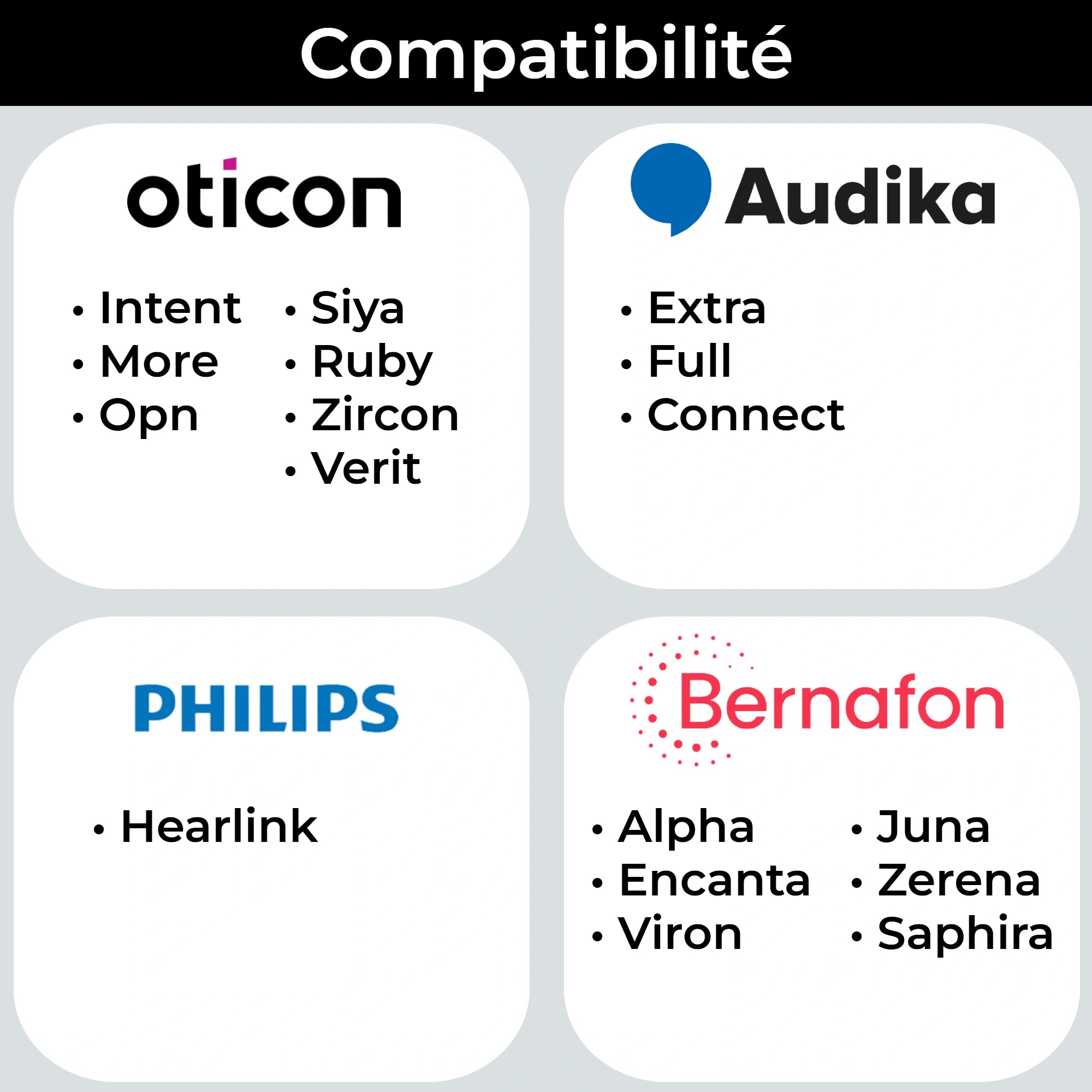 Dômes Oticon Grip Tip