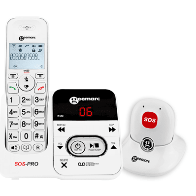 Téléphone Amplidect 295 et médaillon SOS